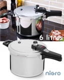 Panela Pressão 6,0 L Eterna Alumínio Polida – Nigro