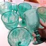 Jogo de Taças para Vinho de Vidro 350ml – 6 Peças Casambiente Folhas
