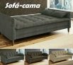 Sofá-cama Suede Reclinável Linoforte – Estela A2