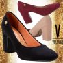Scarpin Vizzano Salto Grosso Feminino