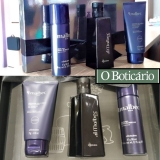 Kit Presente Malbec Noir Miniatura: Desodorante Colônia 50ml + Gel Espuma para Barbear 47g + Shower Gel Corporal 75g