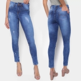 Calça Jeans Skinny Just Denim Puídos Feminina