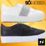 Tênis SOMODA Flatform Com Manta Strass Feminino