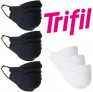 Kit com 3 Máscaras Caneladas em Microfibra Sem Costura, Trifil