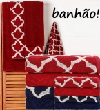 Jogo de Toalhas Banhão 5 Peças Fio Tinto Marsala Lugano – Basic+