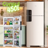 Geladeira Consul Frost Free Duplex CRM56 450L Espaço Flex Branca com Painel Eletrônico Externo