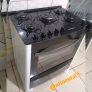 Fogão 5 Bocas Mesa de Vidro Continental Branco – Acendimento Automático FC5VB