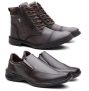 Kit Coturno Casual Masculino + Sapato Masculino Maximo Conforto