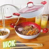 Panela Wok com tampa Power Taste – 28 cm – La Cuisine