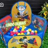 Piscina de Bolinha Mickey Disney com Cesta – 100 Bolinhas Zippy Toys