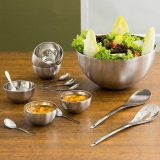 Saladeira Inox com 2 Talheres + Conjunto Sobremesa com 12 Peças – La Cuisine