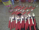 FAQUEIRO INOX 30PC IPANEMA VERMELHO