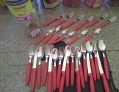 FAQUEIRO INOX 30PC IPANEMA VERMELHO