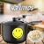 Pipoqueira Pic Poc Smiley, 20×14.5cm, 4.2L, Preta, BRINOX REVESTIDOS