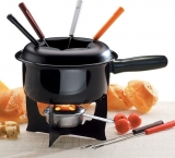 Conjunto para Fondue com 10 Pecas, Brinox, Preto
