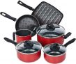 Conjunto de Panelas, Chilli, Pacote de 5, Cereja, Brinox