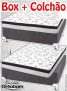 Cama Box Casal (Box + Colchão) Ortobom Mola – 20cm de Altura Physical Luna Silver