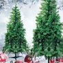 Árvore de Natal com Base Plástica, Portobelo, Verde, 250 Hastes, 1.20m, Cromus
