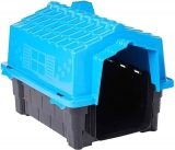 Casa Eco Colors Dog House Evolution Nº1 Azul Pet Injet para Cães