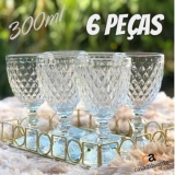Jogo de Taças Vidro 6 Peças 300ml Casambiente – Bico de Jaca