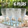 Jogo de Taças Vidro 6 Peças 300ml Casambiente – Bico de Jaca