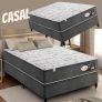 Cama Box Casal Plumatex Conjugada de Mola – 55x138x188cm Lottus Superlastic