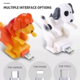 Cabo Carregador De Cachorro Engraçado Humping Rápido/De Carregamento Adequado Para Vários Modelos De Celulares Tipo-C Portátil tiktok