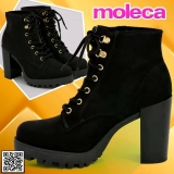 Bota Moleca Salto Alto Feminina