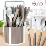 Conjunto com 24 Talheres varanda Gourmet Diamond Fendi, TAL9836-FD, Euro Home