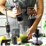 BLACK+DECKER Mixer Vertical Fusion Mix 600W MK600-BR