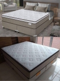 Cama Box Queen (Box + Colchão) Plumatex – Molas Ensacadas 63cm de Altura Ilhéus