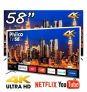 Smart TV LED 58″ UHD 4K Philco PTV58F80SNS com Netflix, Dolby Audio, Wi-fi, HDR, Processador Quad-Core, Entradas HDMI e USB