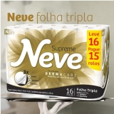 Papel Higiênico Folha Tripla Neve Supreme 30217775 – 16 Rolos 20m