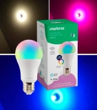 Lâmpada Inteligente Intelbras Wi-Fi RGB E27 – Dimerizável 10W Izy EWS 410 compatível com Alexa