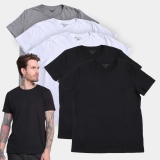 Kit Camiseta Básica Ultimato Masculina – 5 Peças