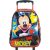 Mochila Infantil Escolar Feminina com Rodinhas – Tam. G Xeryus Hey Mickey Mouse Vermelha