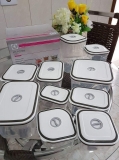 Conjunto de Potes Herméticos para Cozinha com Tampa 10 Peças – Electrolux