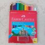 Kit Lápis de Cor Sextavado + Apontador com Depósito, Faber-Castell, EcoLápis, 120124+1APT, 24 Cores