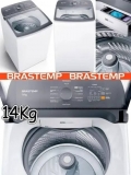 Lavadora de Roupas Brastemp 14Kg Cesto Inox – 12 Programas de Lavagem Branca BWK14AB