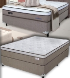 Cama Box (Box + Colchão) Casal Molas – Ensacadas/Pocket 63cm de Altura Plumatex Ilhéus