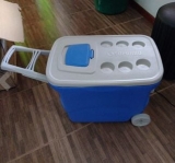 Caixa Térmica Tropical 50L com Rodas, Soprano, 0033, Azul, Grande