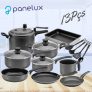 Jogo de Panelas Panelux c/ Panela de Pressão Magnific 13Pçs Grafite