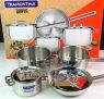 Conjunto de Panelas Tramontina Brava 65400/021 – Inox 4 Peças Fundo Triplo
