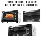 Forno Elétrico Best Preto e Branco 60 Lt