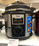 Panela de Pressão Elétrica Midea PPB71 Inox – 1000W 6L Timer Controle de Temperatura
