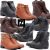 Bota Coturno Look Fashion Cano Curto Feminina