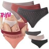 Kit Com 3 Calcinhas Biquíni, Trifil, Feminino (Várias Opções)