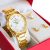 Relógio Champion Feminino Dourado Kit Colar Brincos