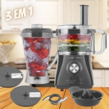 Multiprocessador 3 em 1 800W Mix Art Citrus Titanium – Classic Home