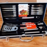 Conjunto para Churrasco Chef com Maleta 16 Peças, Euro, BBQ6108, Euro Home